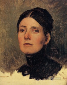 Frank Duveneck Painting - Portrait of Elizabeth Boott portrait Frank Duveneck
